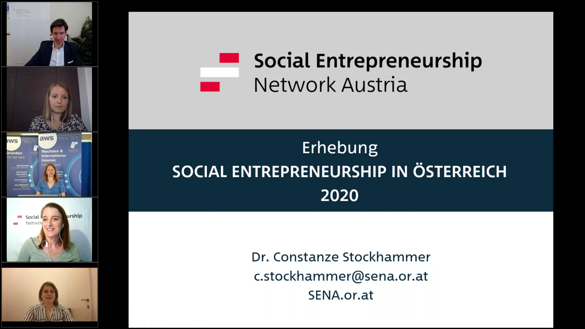 Link zur Aufzeichnung der Präsentation des Social Entrepreneurship Monitors mit anschließender Podiumsdikussion