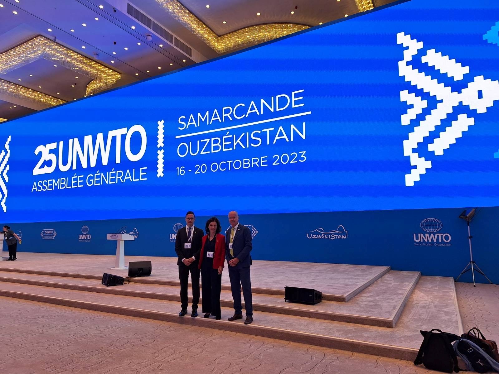 Teilnehmer bei der UNWTO Generalversammlung in Usbekistan
